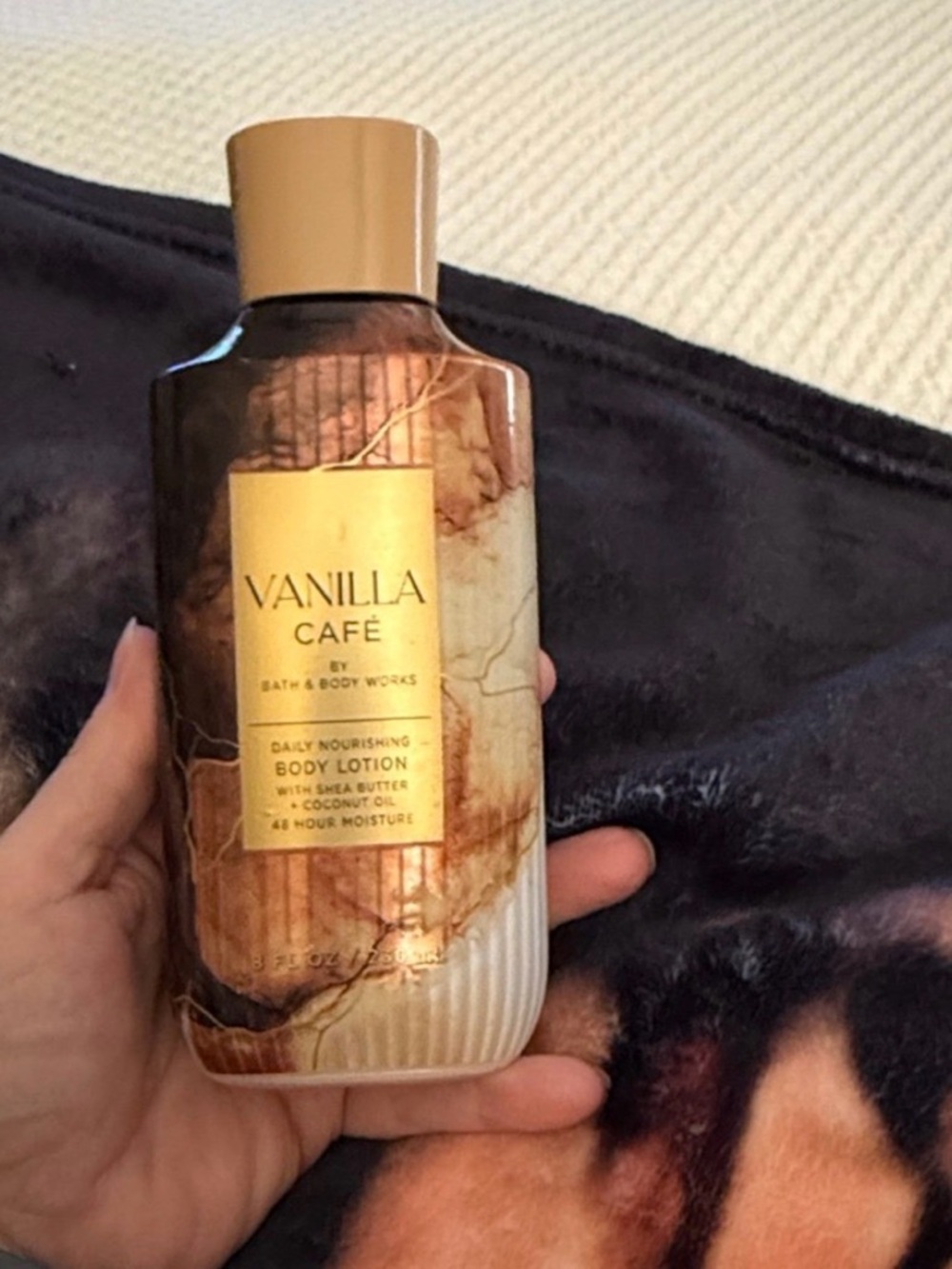 Bath & Body Works Vanilla Café Nourishing Lotion - Gold and Brown-Lot Of 2 (NIB)